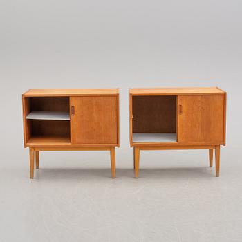 A pair of 1950s/1960s teak veneer sideboards.