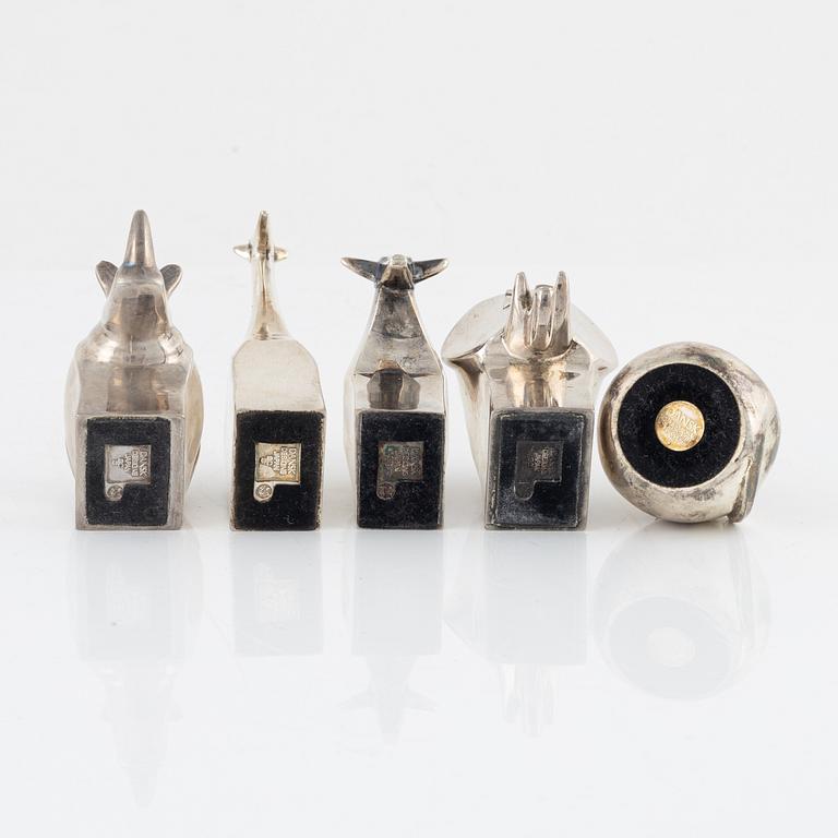 Figuriner, 5 st, bl.a. Gunnar Cyrén, Dansk Designs, Japan.