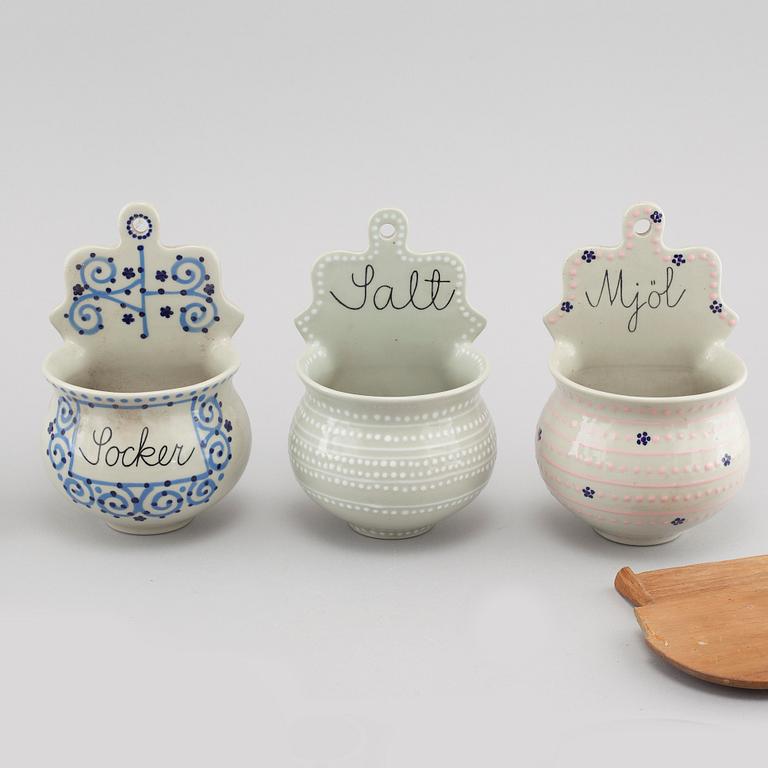 MARIANNE WESTMAN, parti keramik, 23 delar, stengods, Rörstrand, delvis signerade.