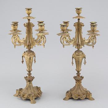 A pair of candelabras, early 20th century.