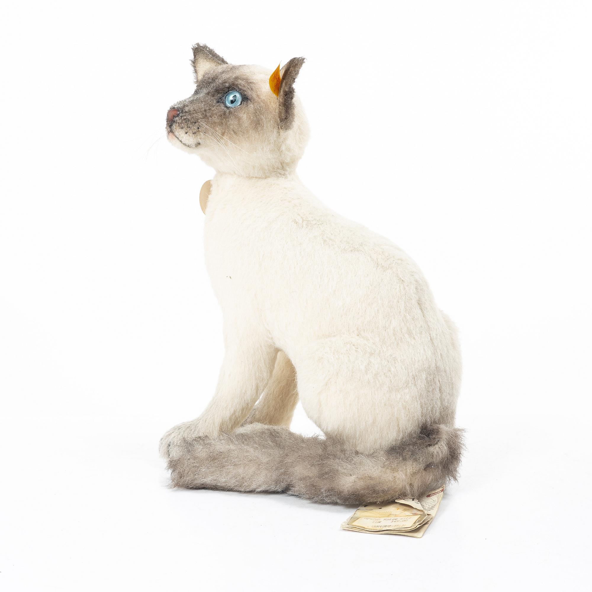 Steiff, leksaksdjur, 3 st, 1900-talets andra hälft.