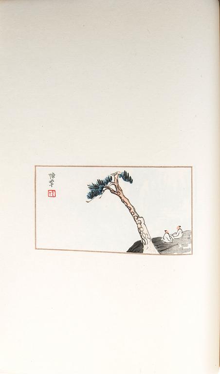 Qi Baishi, album med träsnitt, utgiven av Rong Bao Zhai, Beijing, 1951.