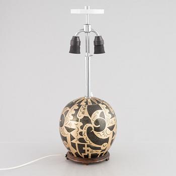 Paul Haustein, table lamp, "Congo", Württembergische Metallwarenfabrik, Germany, 1930s.