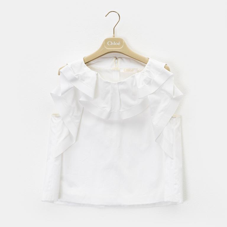 Chloé, a cotton top, size 36.