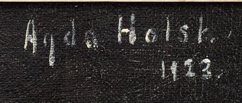 AGDA HOLST, oil on canvas, signed and dated 1923.