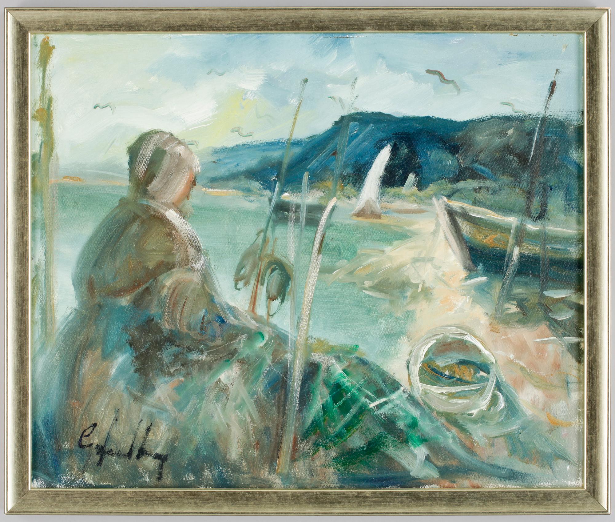 GÖTE LUNDBERG (SVERIGE), GÖTE LUNDBERG, olja på duk, sign.