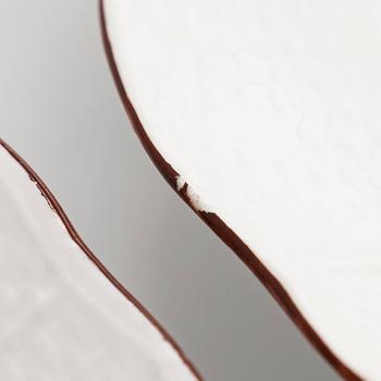 Three porcelain plates, by the Imperial Porcelain Factory in Saint Petersburg, period of Paul I 1796-1801.