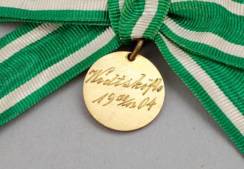 KUNGLIGA MINNESMÄRKEN, 6 st, möjligen från jaktparti, de flesta daterade Widtsköfle 30/12 1904.
