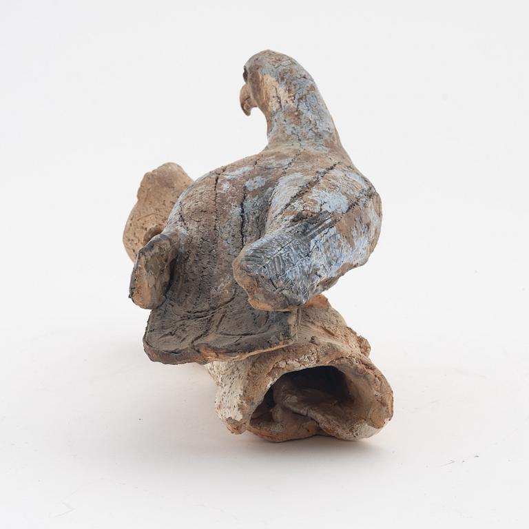 Henrik Allert, skulptur, delvis glaserat stengods, signerad.