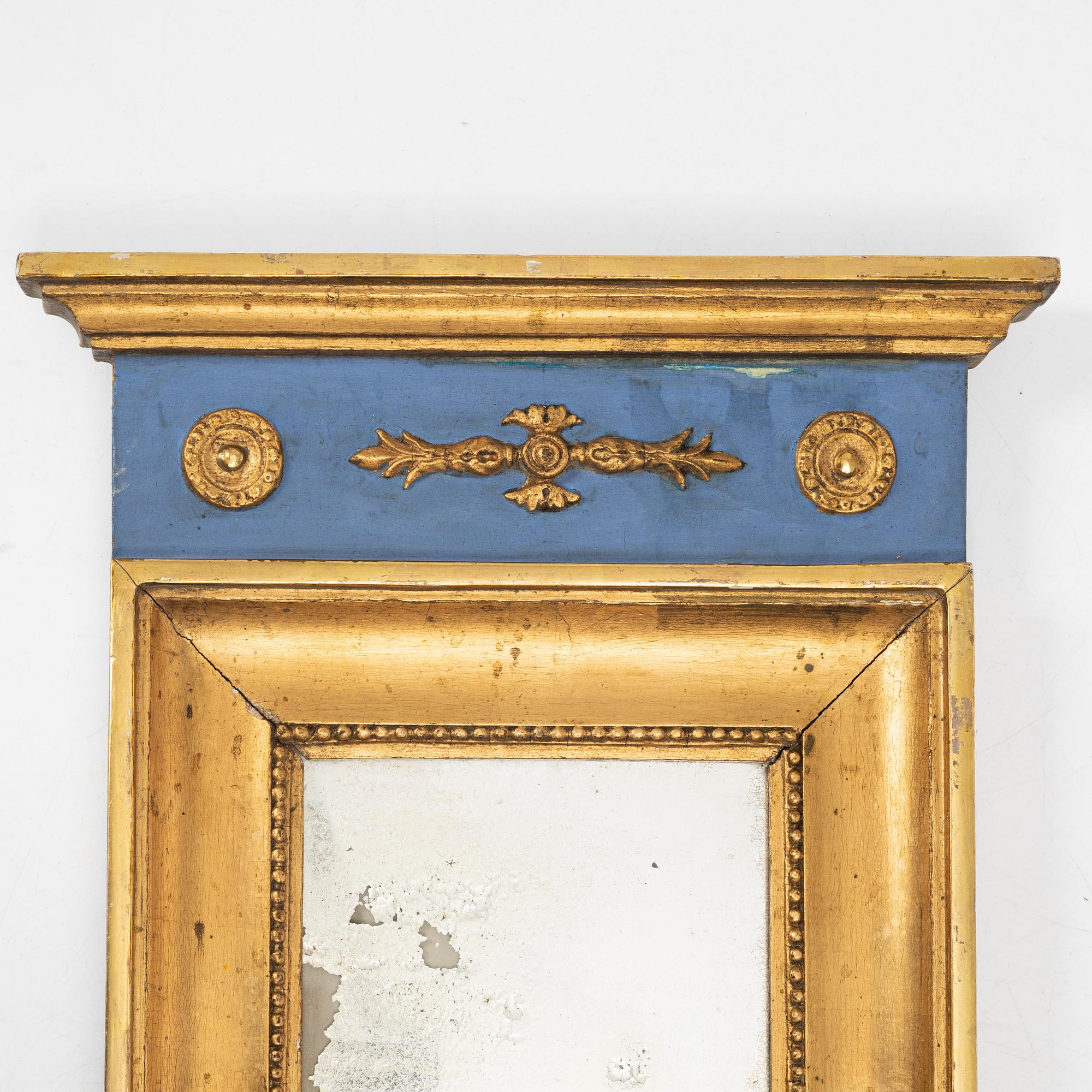 A Late Gustavian Mirror, first half of the 19th century.
