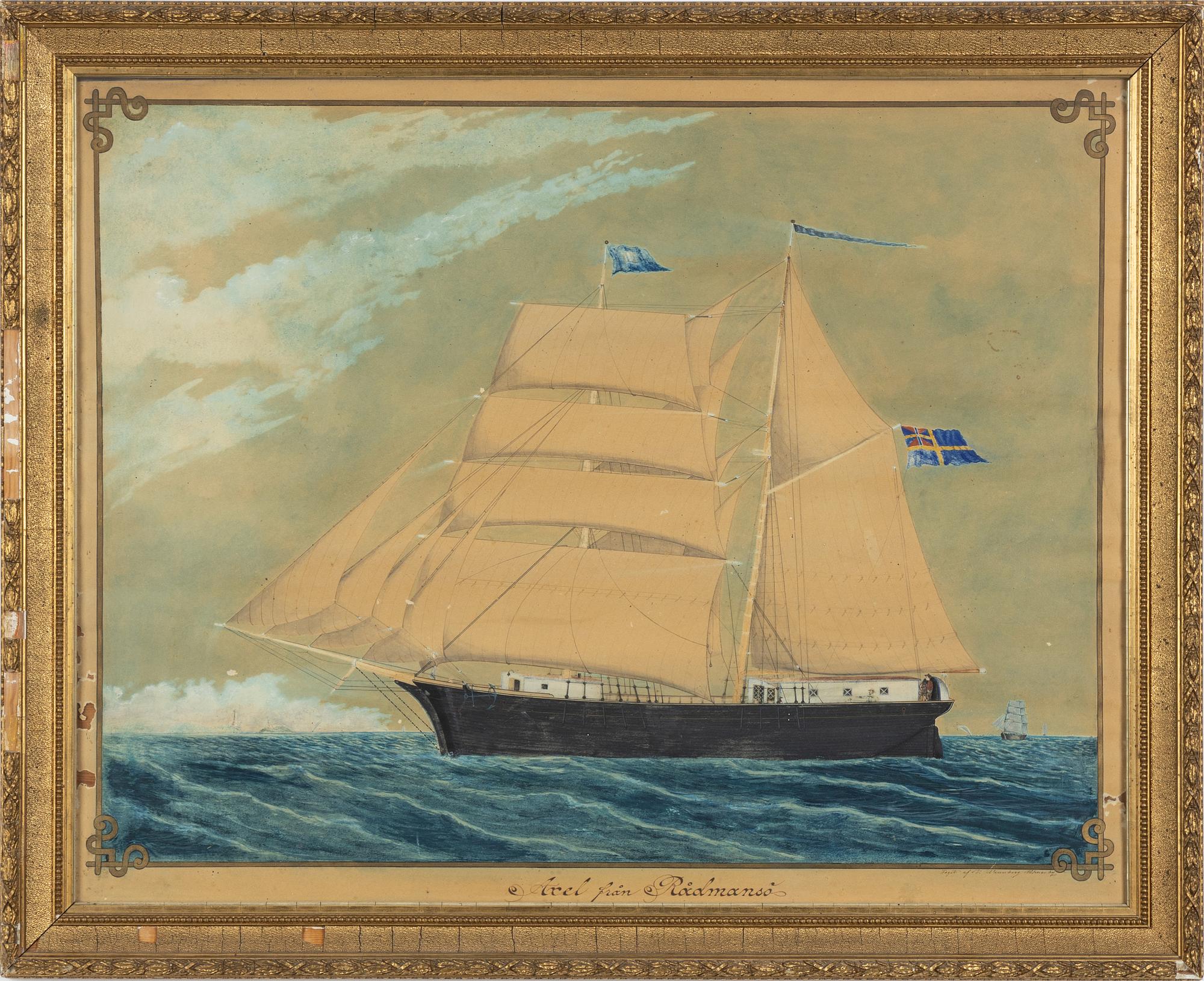 Unknown artist, late 19th century, "Axel från Rådmansö".