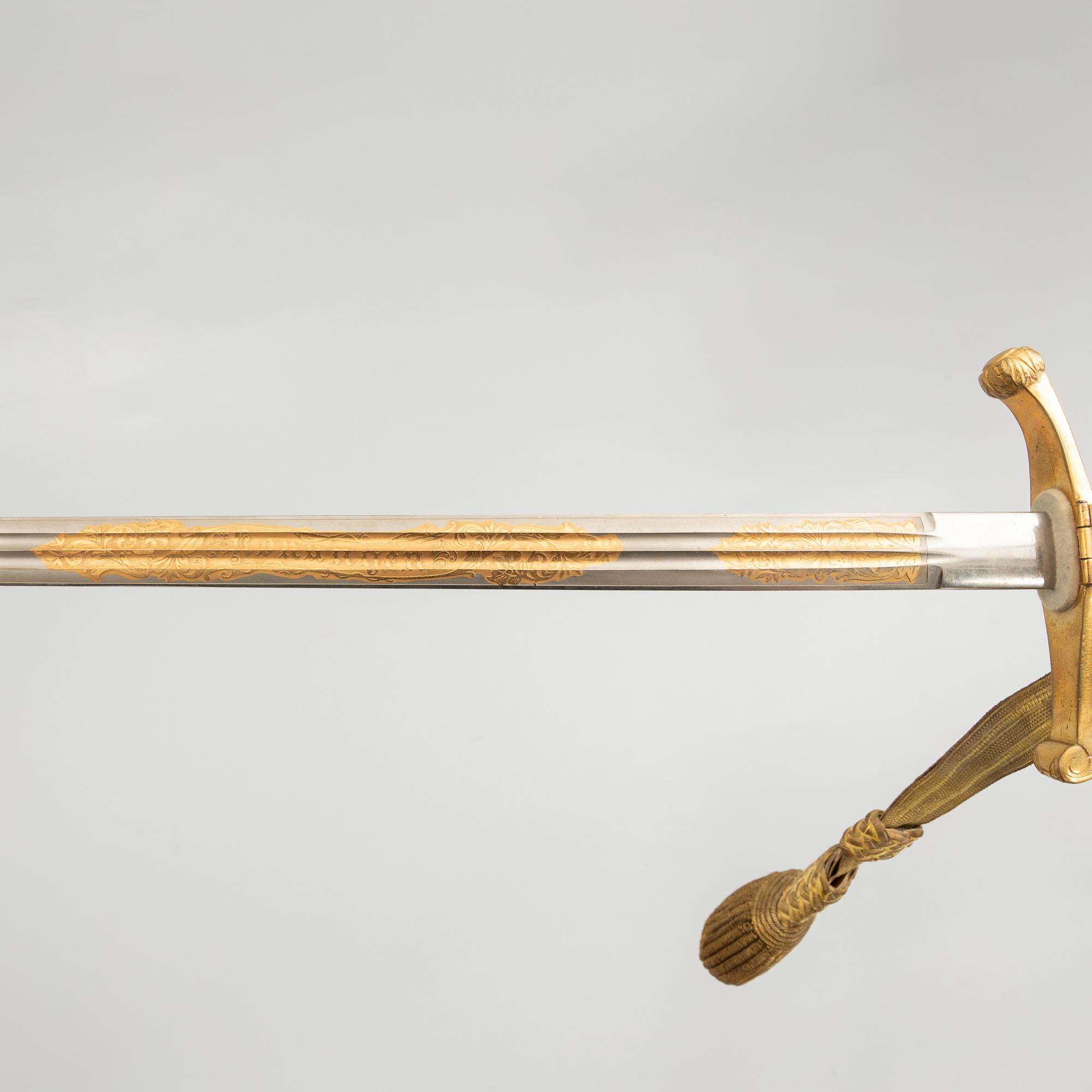 Sabre, m/1899 for a county sheriff, Södermanland, early 20th century.