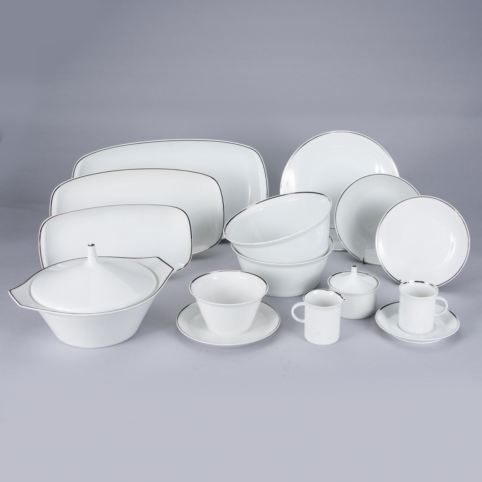 SERVIS, 67 delar, porslin, Rosenthal "Studio-linie". 1980-tal.