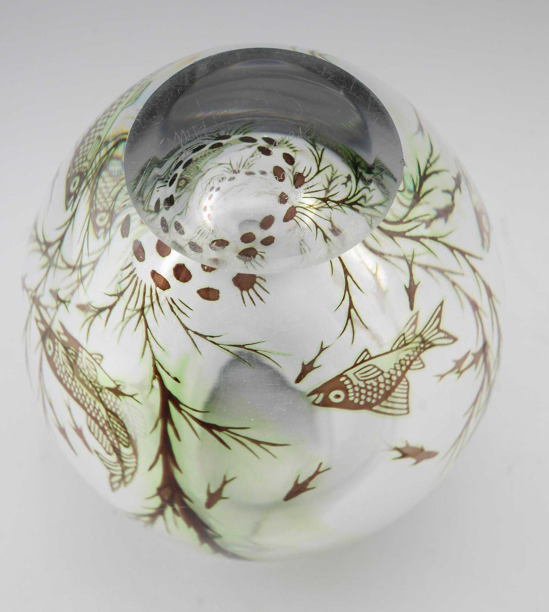 VAS, glas, Fiskgraal, Edward Hald, Orrefors.