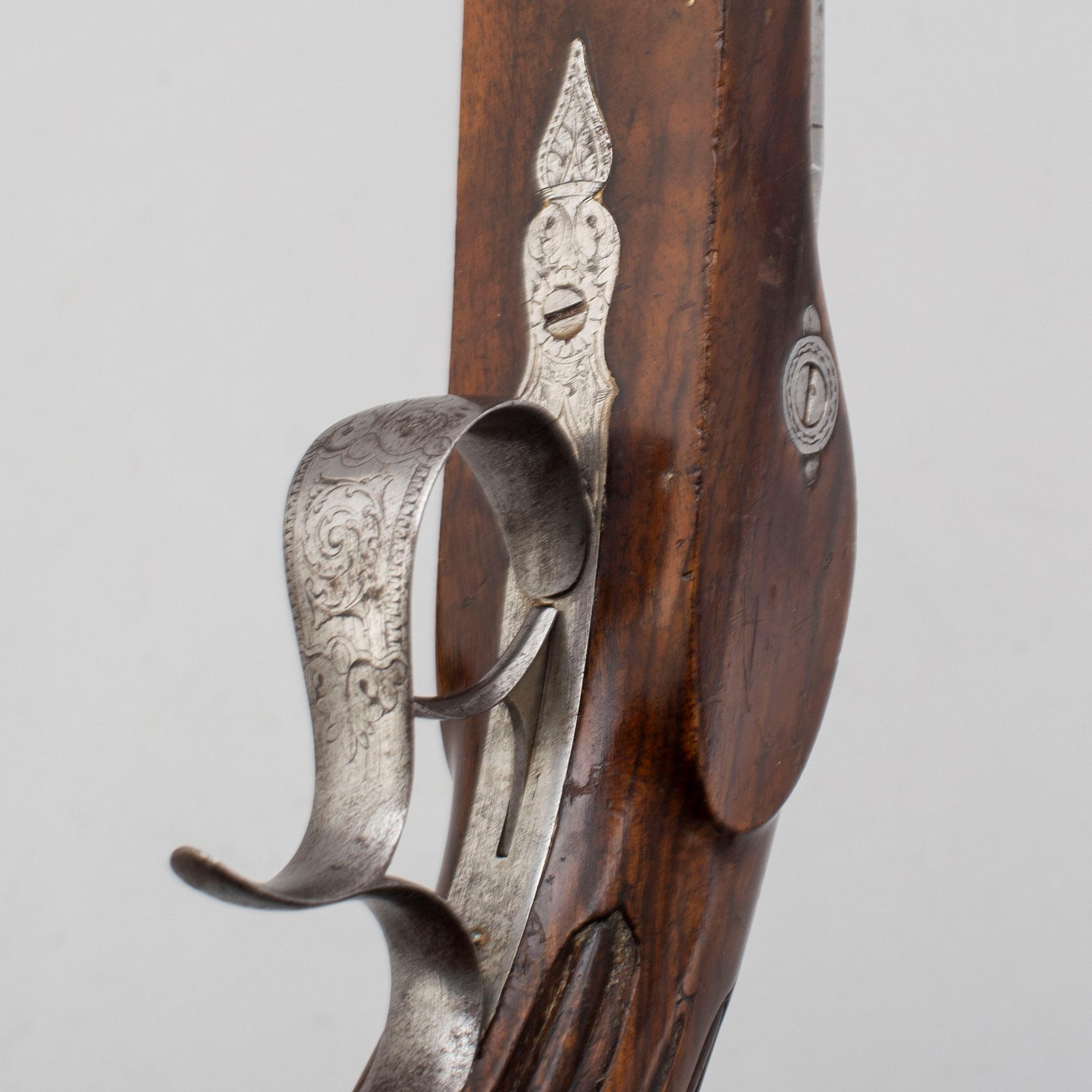 A mid 19th century pair of percussion pistols.