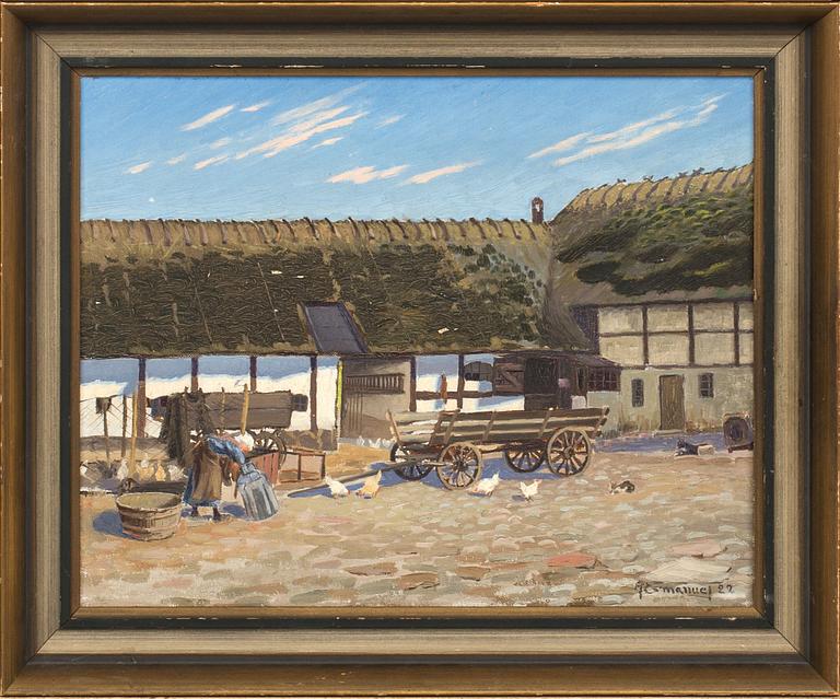 ANUND EMANUEL, oil on canvas, signed -22.