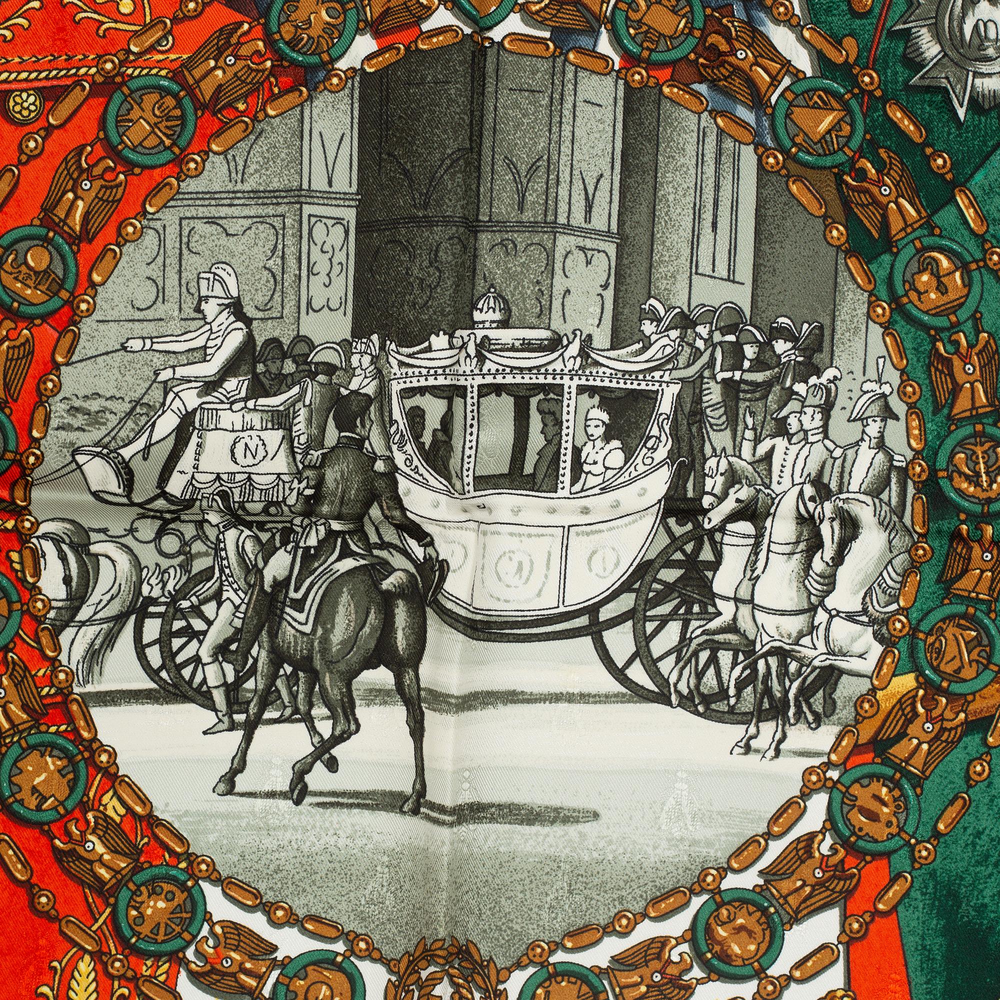 Hermès, scarf, "Napoleon".