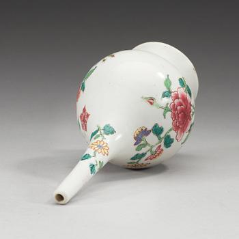 A famille rose water sprinkler, Qing dynasty, Qianlong (1736-95).