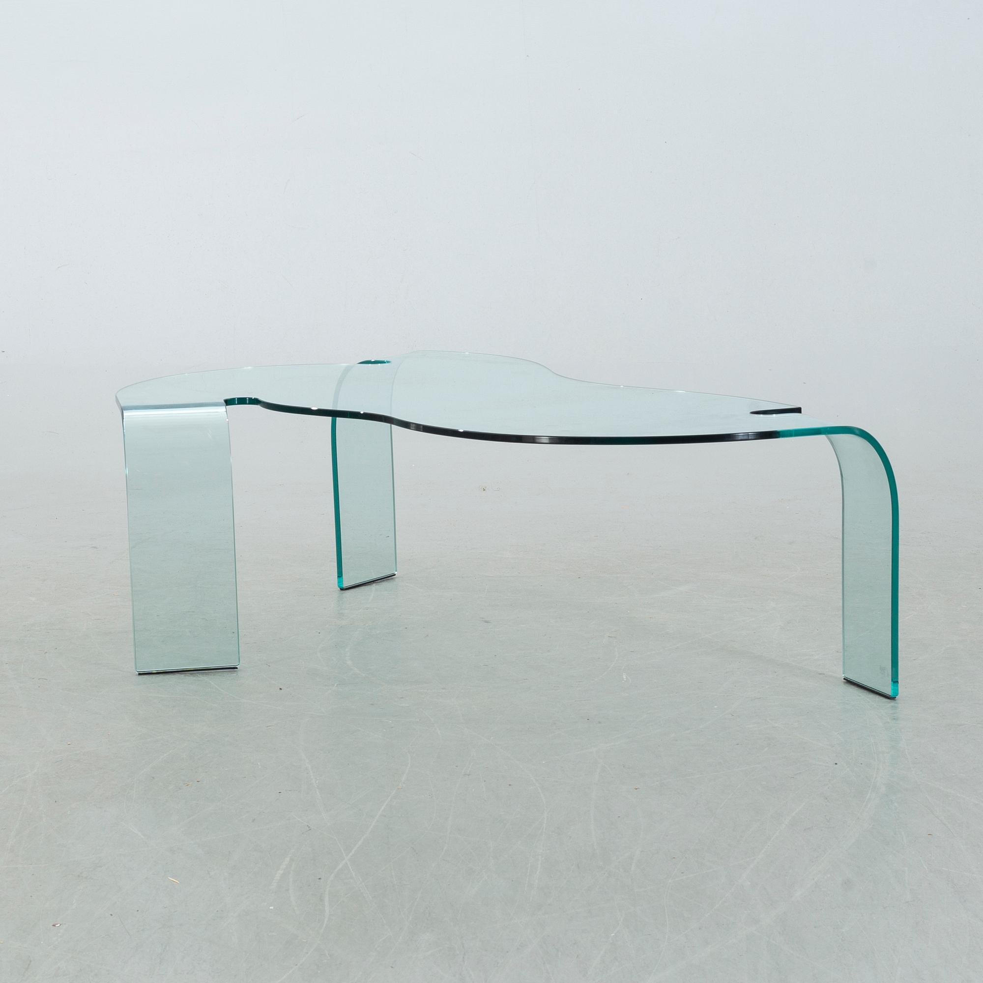 HANS VON KLIER, Fiam, "Eco", coffe table, Italy, 1980's.