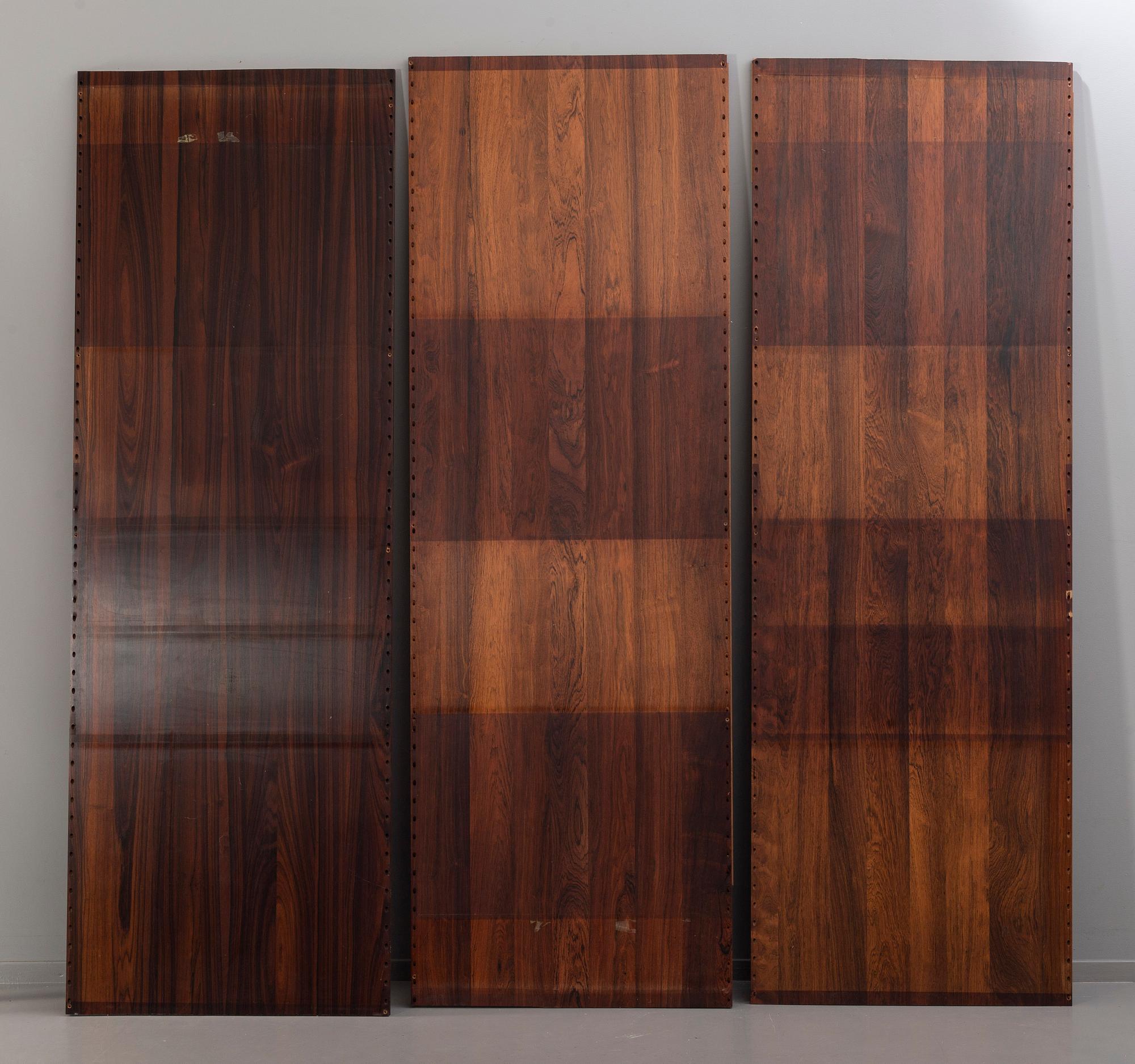 POUL CADOVIUS, a rooswood 'Royal system' shelving unit, third quater of 20th century, Denmark.