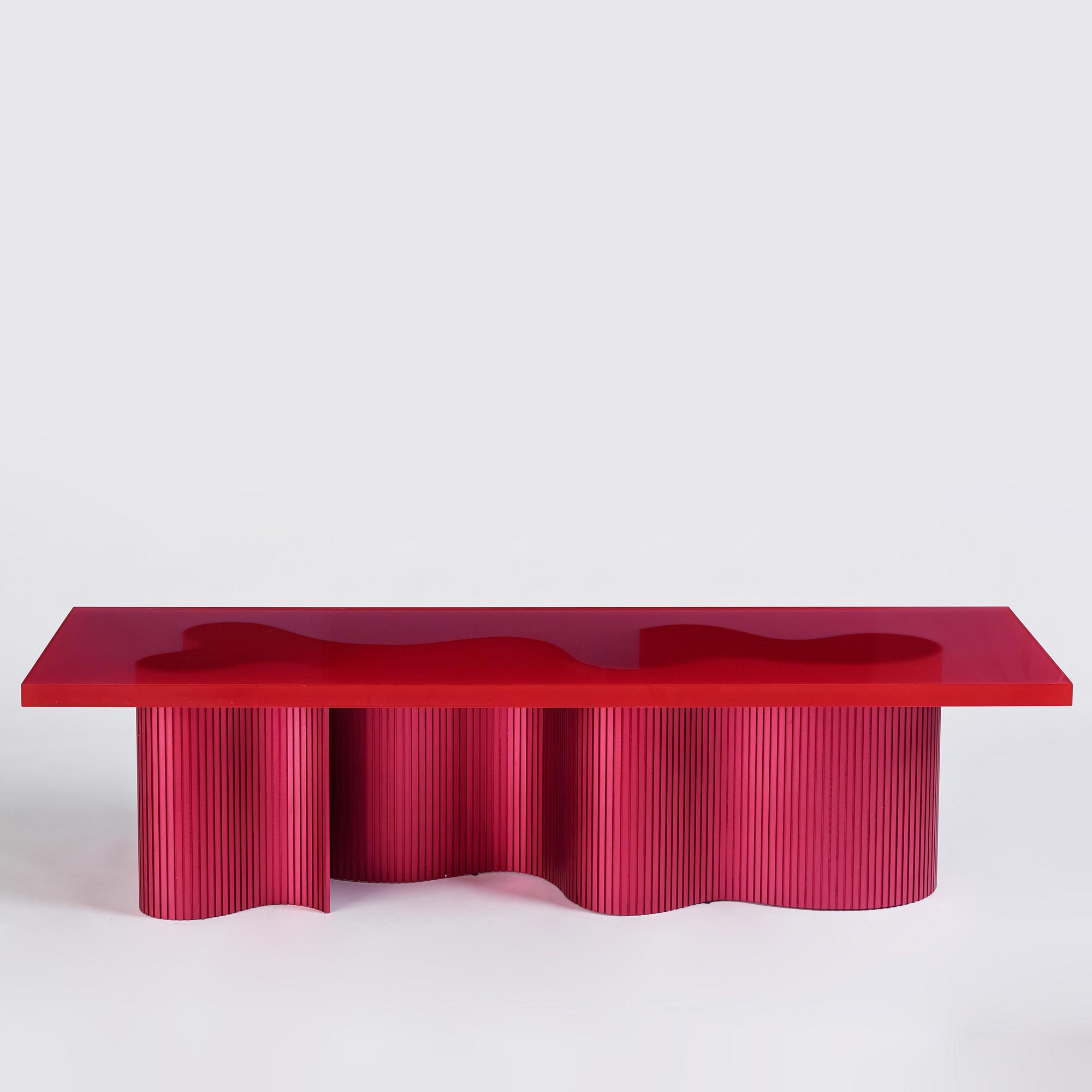 Erik Olovsson, a low table, 'Spine', Studio E.O., his own studio, 2020.