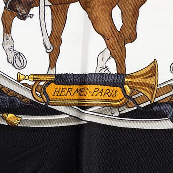 Hermès, scarf, "Marine et Cavalerie".