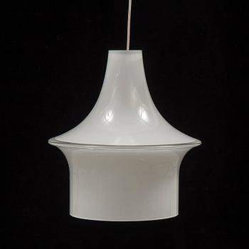 LISA JOHANSSON-PAPE, a pair of 'Pagodi' ceiling lights in glass, from Iittala, Finland.