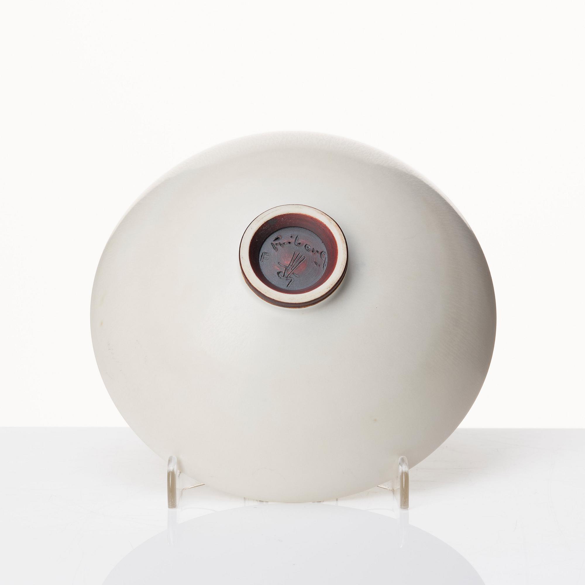 Berndt Friberg, a set of three stoneware vases and a bowl, Gustavsbergs studio, Sweden 1964-76.