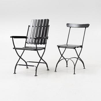 A 6-piece garden group, Byarums Bruk, second half of the 20th Century.