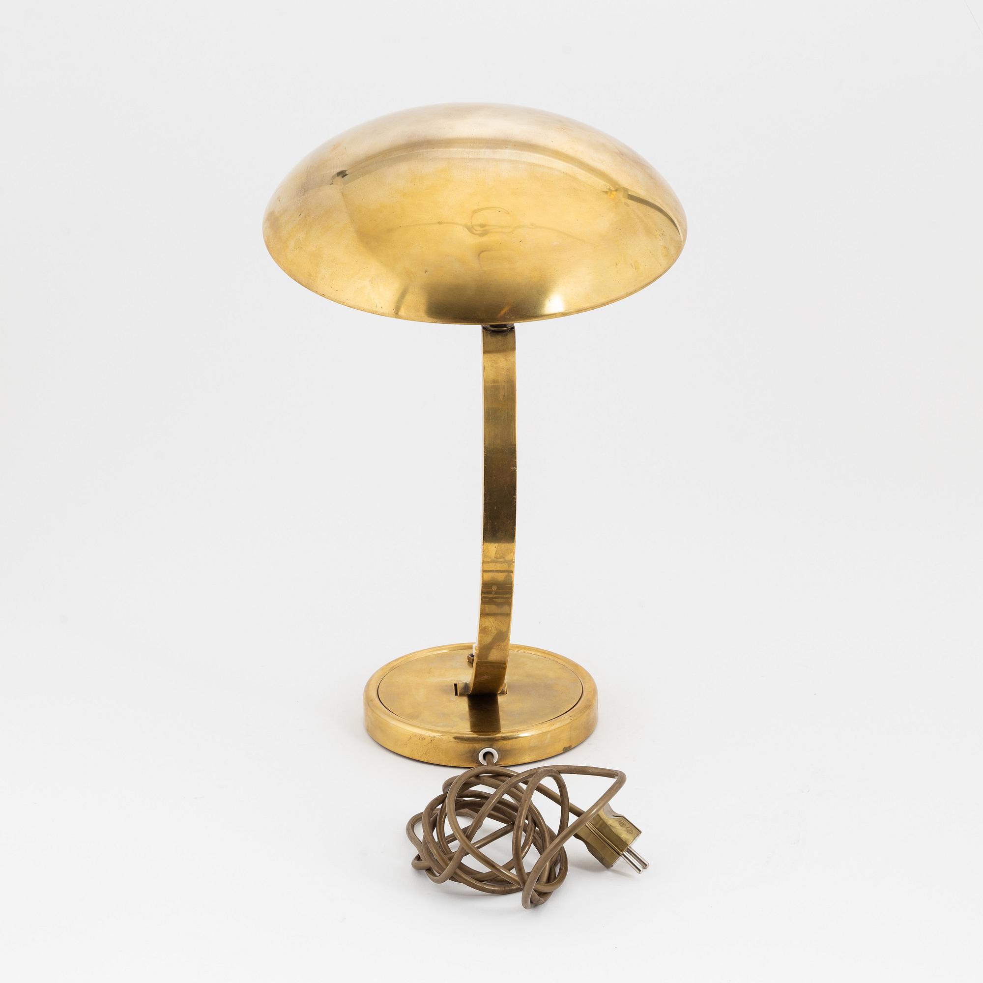 Christian Dell, a model '6751' table light, Gebr. Kaiser & Co, Germany, 1930's.