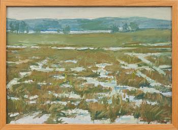 GERHARD NORDSTRÖM, olja på pannå. Signerad.