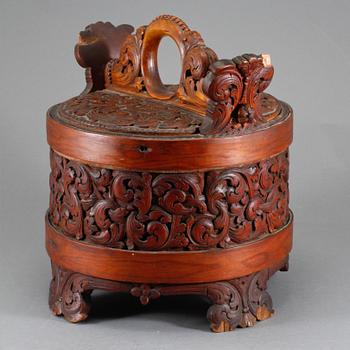 LOCKASK, barockstil, möjligtvis Tyskland, 1800-talets andra hälft.