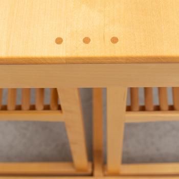 Carl Malmsten, a three-piece nesting table, 'Släden', City Möbler AB.