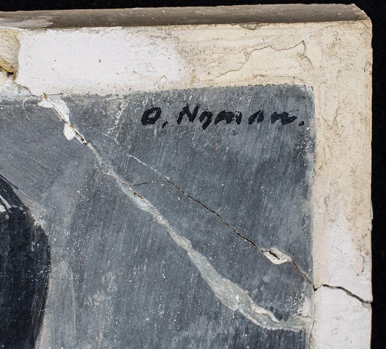 OLLE NYMAN, al secco, signerad.