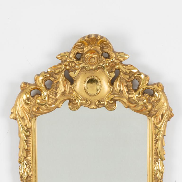 A Rococo style mirror, Konst- och Hantverksprodukter AB, Nyköping, mid-20th Century.