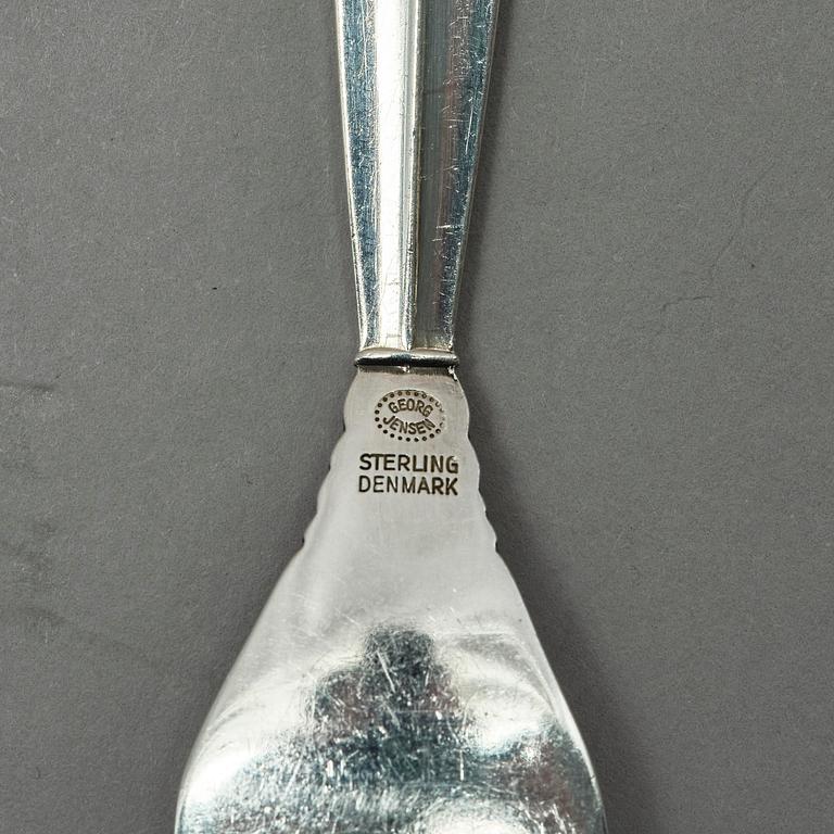 Georg Jensen, a sterling silver flatware set, 135 pieces, 'Dronning/Acantus', design Johan Rohde, Copenhagen, Denmark after 1945.