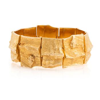 570. An 18K gold Lapponia bracelet design Björn Weckström "Golden Stream".