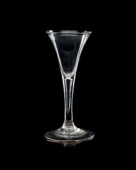 626. An 18th Century wine glass, Swedish or English.