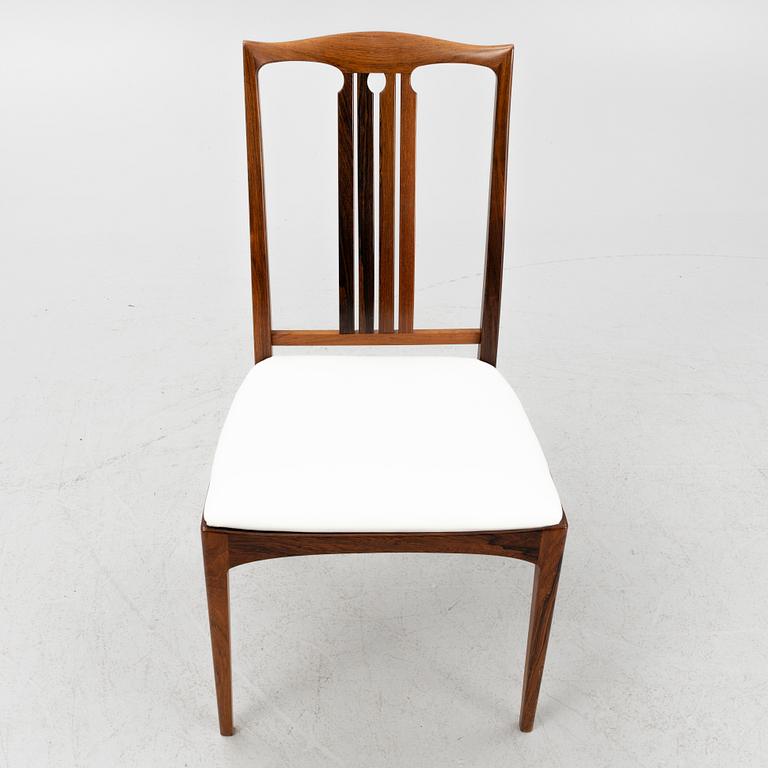 Ib Kofod Larsen, four rosewood chairs, 1960's.