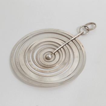 A "Silvermoon" pendant by Tapio Wirkkala for N. Westerback, Helsingfors, 1971.