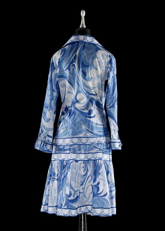 A blouse and skirt by Emilio Pucci.