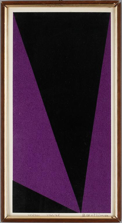 OLLE BAERTLING, färgserigrafi, sign och dat 1962-1968, numr 242/300.