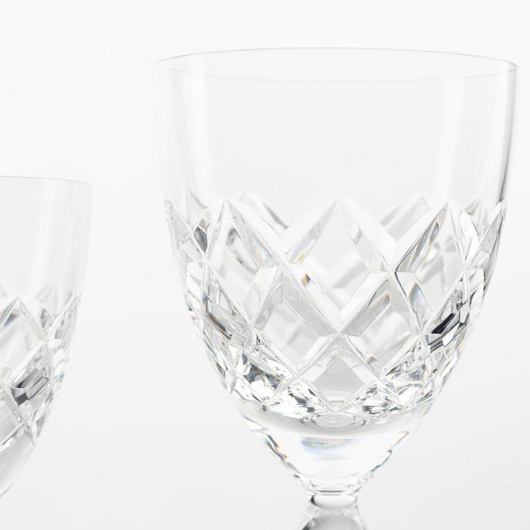 Gunnar Cyrén, a 'Karolina' 194-pice glass service, Orrefors, Sweden,