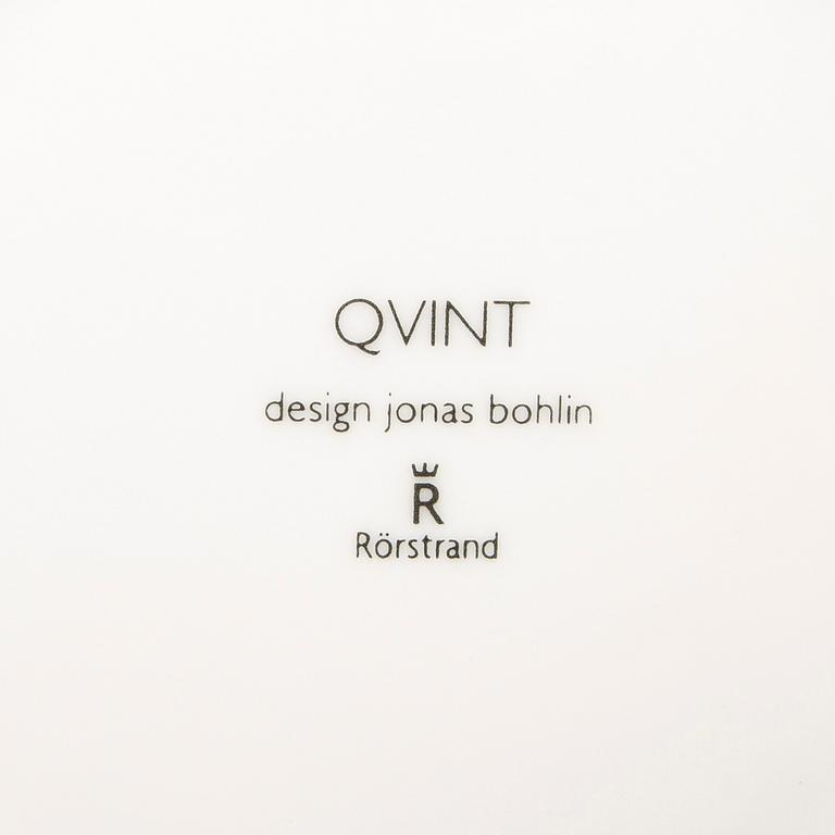 Jonas Bohlin, service pieces, 61 pcs, porcelain, "Qvint", Rörstrand.