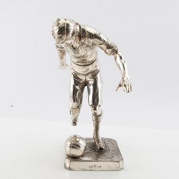 Wilhelm Zwick, efter Fotbolsspelare 1900-talets första hälft nysilver/vitmetall.