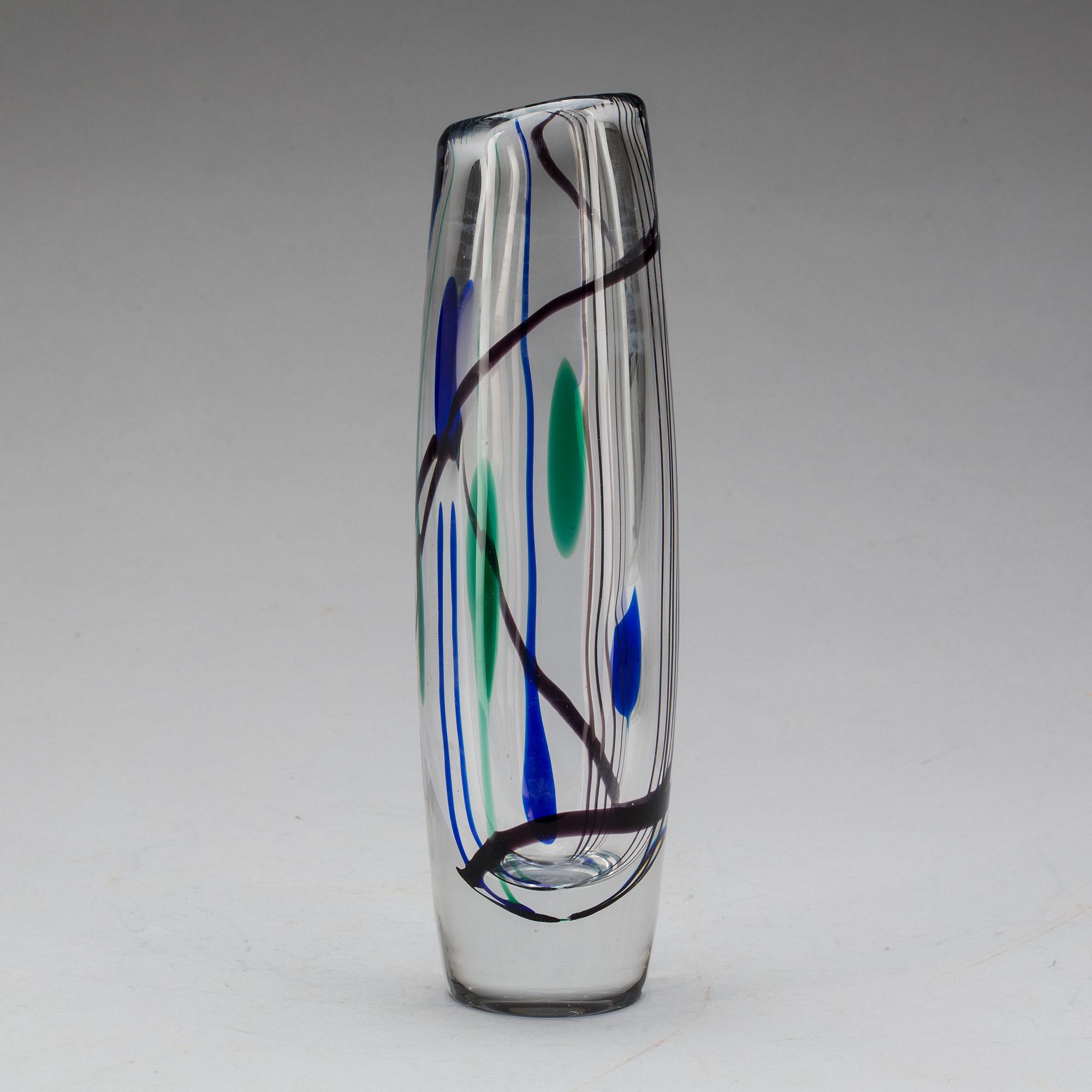 VAS, glas "Abstracta", Vicke Lindstrand, Kosta.