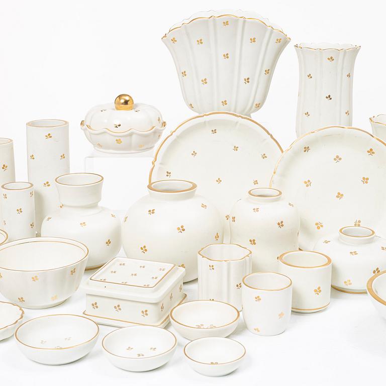Wilhelm Kåge, a 53-piece ceramics collection 'Carrara', Gustavsberg.