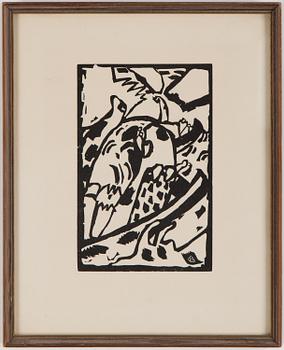 WASSILY KANDINSKY, woodcut, signed in the stock.