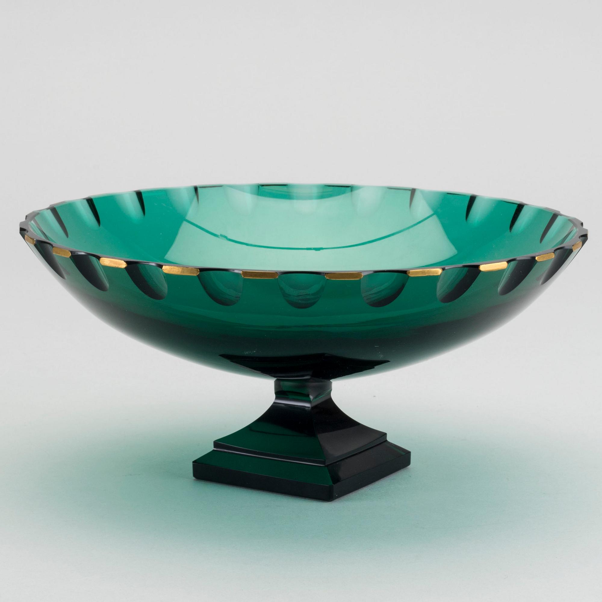 ELIS BERGH, skål på fot, Kosta, 1920-30-tal.