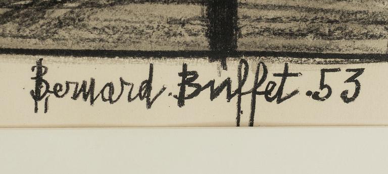 BERNARD BUFFET, Lithograph in colours, stamped signature.